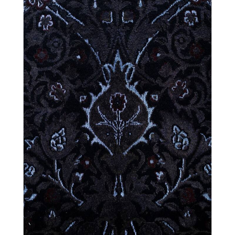 Fine Vibrance One-of-a-Kind Hand-Knotted Area Rug - Brown, 6' 2" x 9' 3" - 6' 2" x 9' 3"