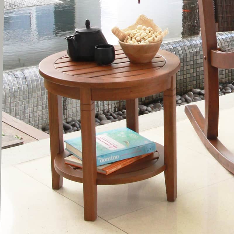 Cambridge Casual Alston Wood Outdoor Side Table