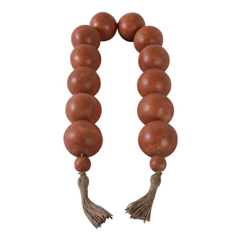 Ecomix Jute Decorative Garland with Tassels Bartholomew - 3" Brown - 53" x 3" x 3"