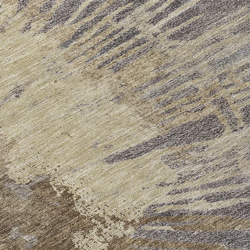 Machine Washable Indoor/ Outdoor Chantille Modern Burst Rug
