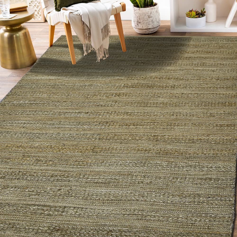 Saratoga All-natural Jute/Cotton Flatweave Area Rug