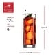 preview thumbnail 2 of 5, Bormioli Rocco Set of 6 Cortina Cooler Glasses - 13.5 Oz
