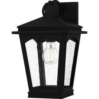 Earth Black Outdoor Wall Lantern from the Huck Collection