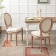 preview thumbnail 2 of 38, 2pc Oval Side Chairs with Round Hollow Back & Solid Wood Legs