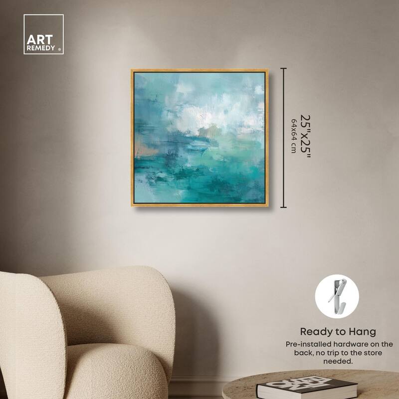 Green Blue II Canvas by Art Remedy