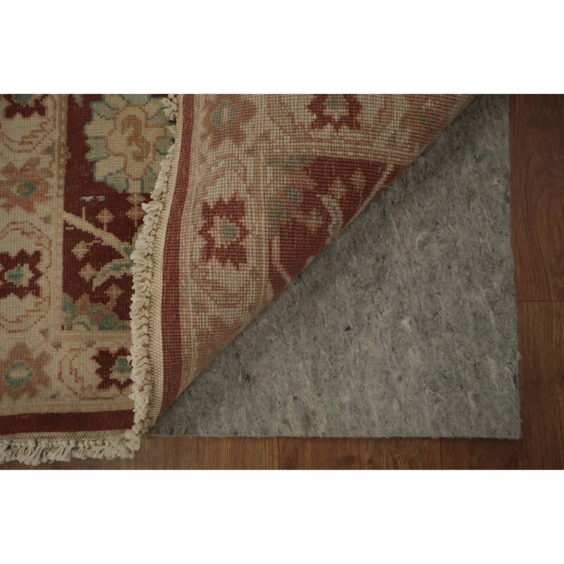 Hand Knotted Oriental 100% Wool Carpet Traditional Floral Brown Ziegler Area Rug - 3' 8'' X 2' 0''