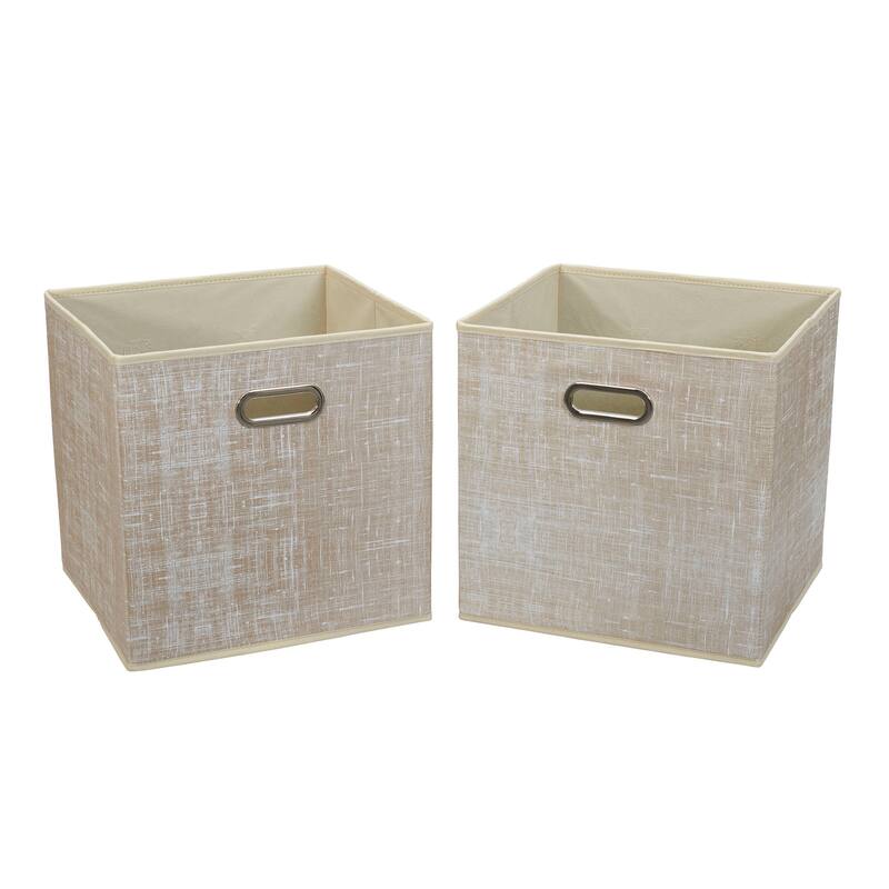 Household Essentials Fabric Storage Bins, Set of 2