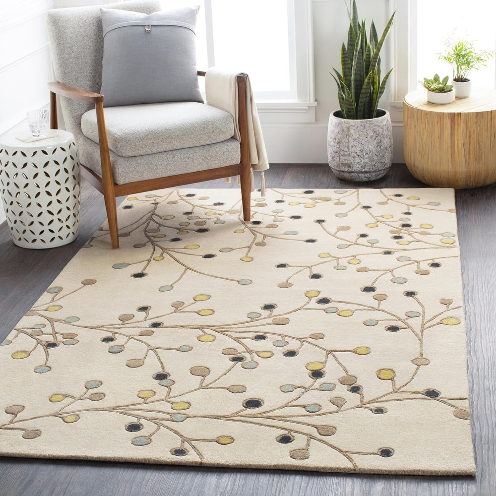 Livabliss Athena French Country Floral & Botanical Hand Tufted Area Rug