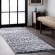preview thumbnail 35 of 37, Nuloom Beige Geometric Moroccan Trellis Shag Rug 2'6" x 8' Runner - Gray - Runner