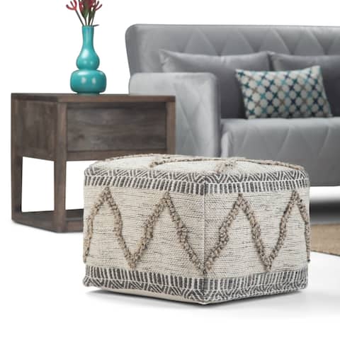 WYNDENHALL Tasneem Boho Square Pouf