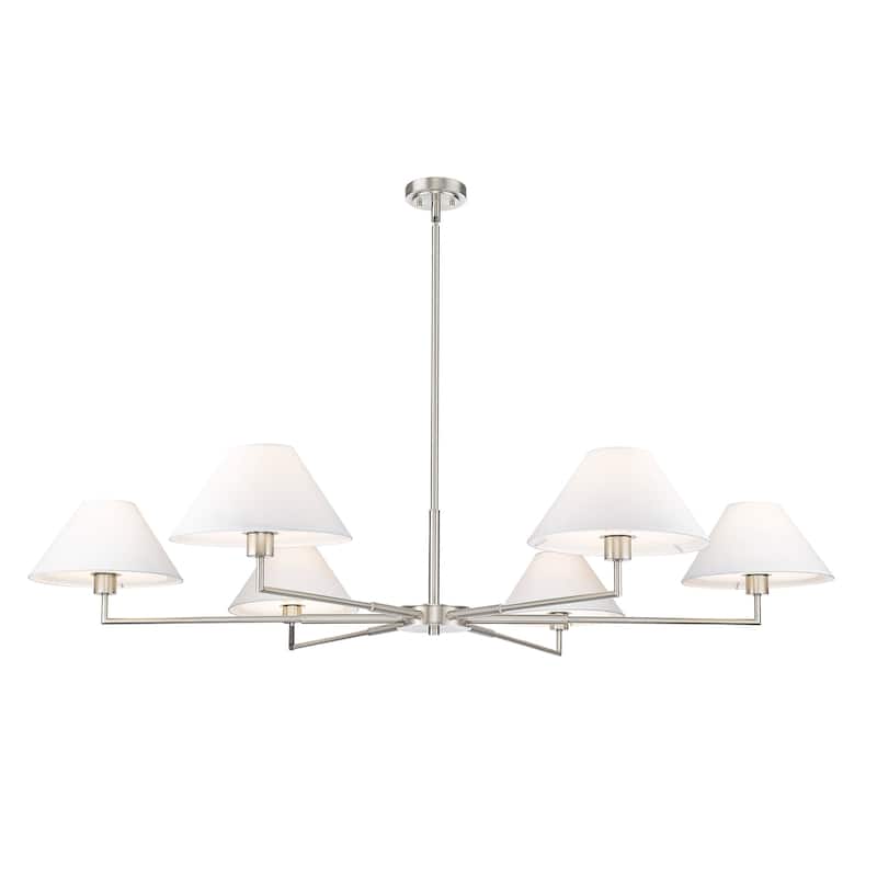 Z-Lite 744-63R Leila 6 Light 63" Wide Chandelier