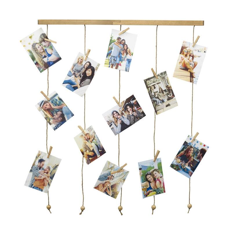 Melannco 30 Clip Collage, 31X26 Inch, Natural