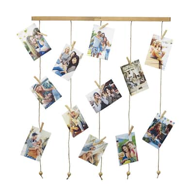 Melannco 30 Clip Collage, 31X26 Inch, Natural