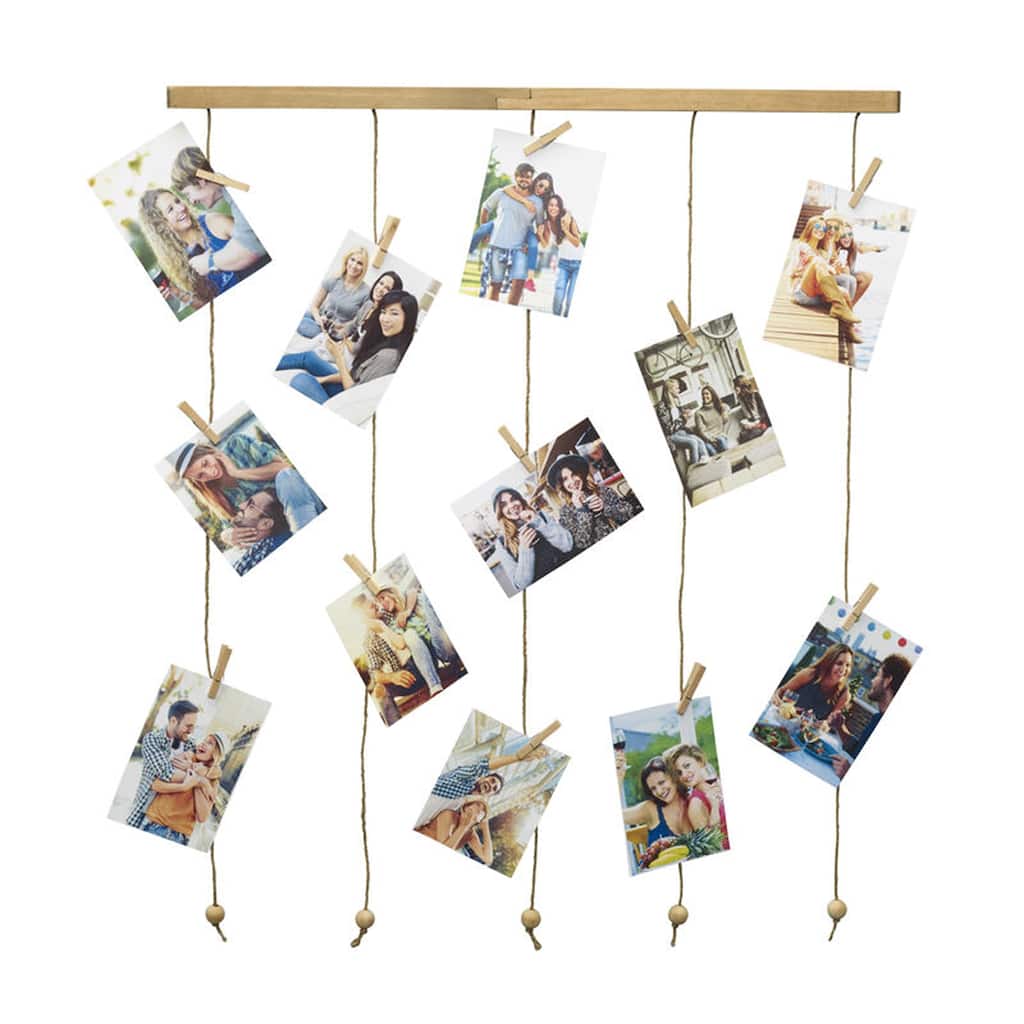 Melannco 30 Clip Collage, 31X26 Inch, Natural