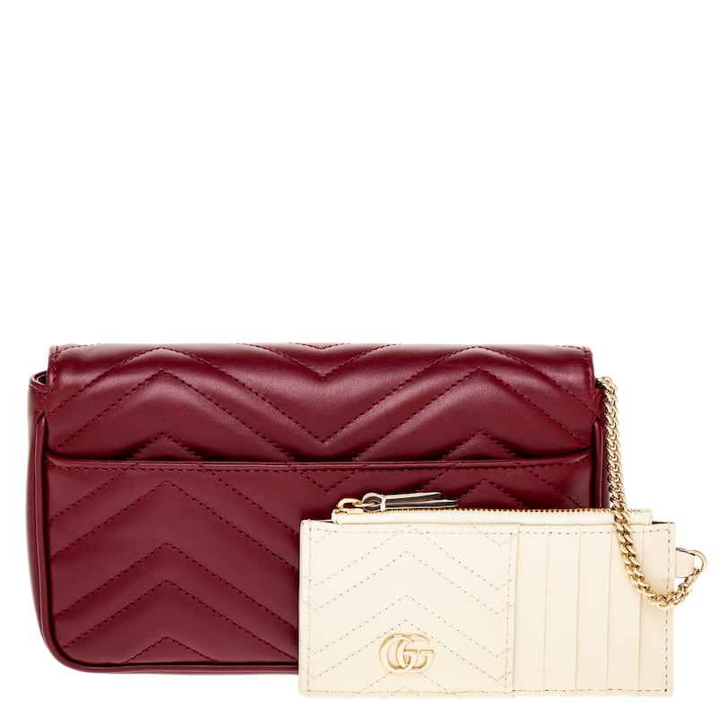 Gucci GG Marmont Small Shoulder Bag with Card Case