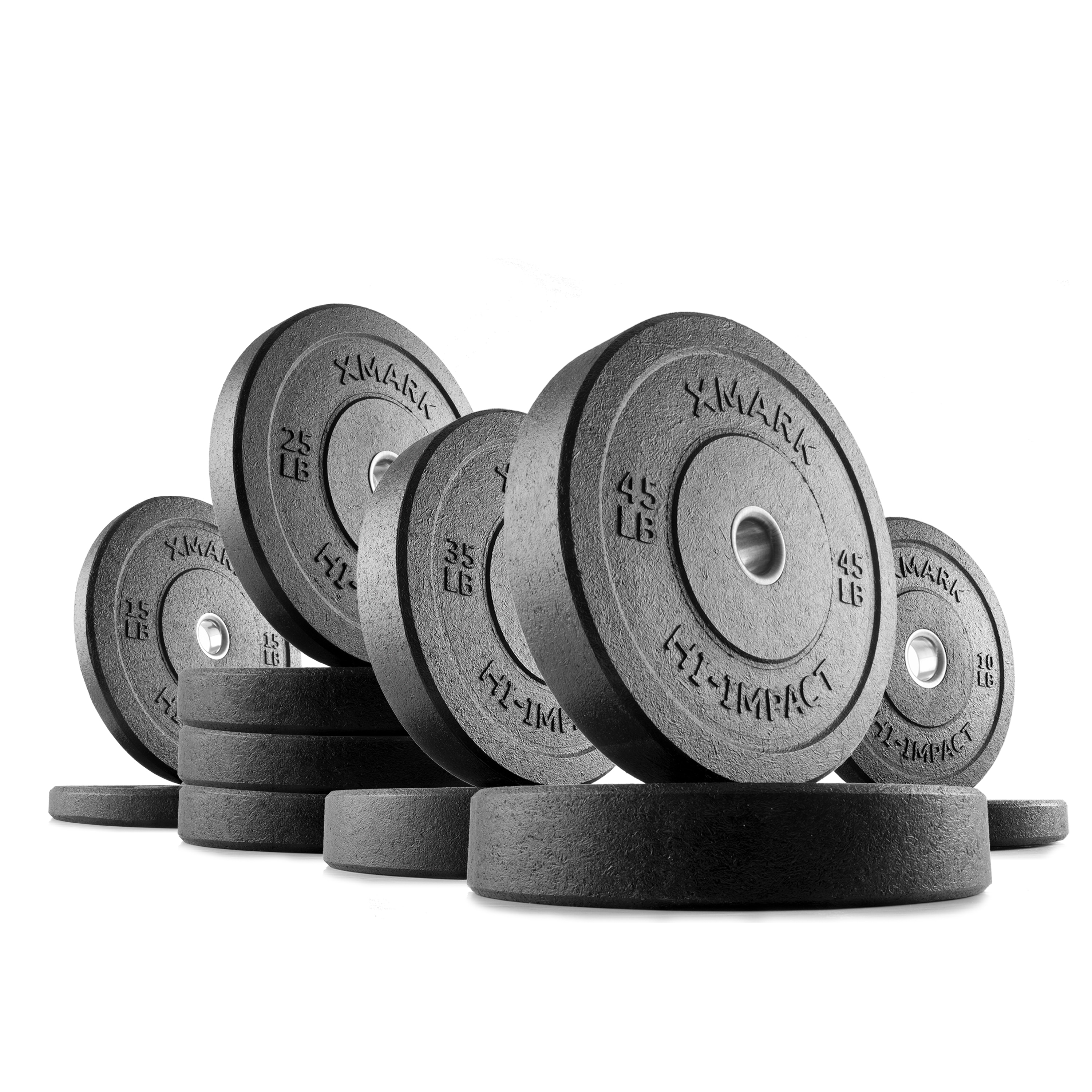 XMark HI IMPACT 310 lb. Olympic Bumper Plate Weight Set Bed Bath Beyond 24015556