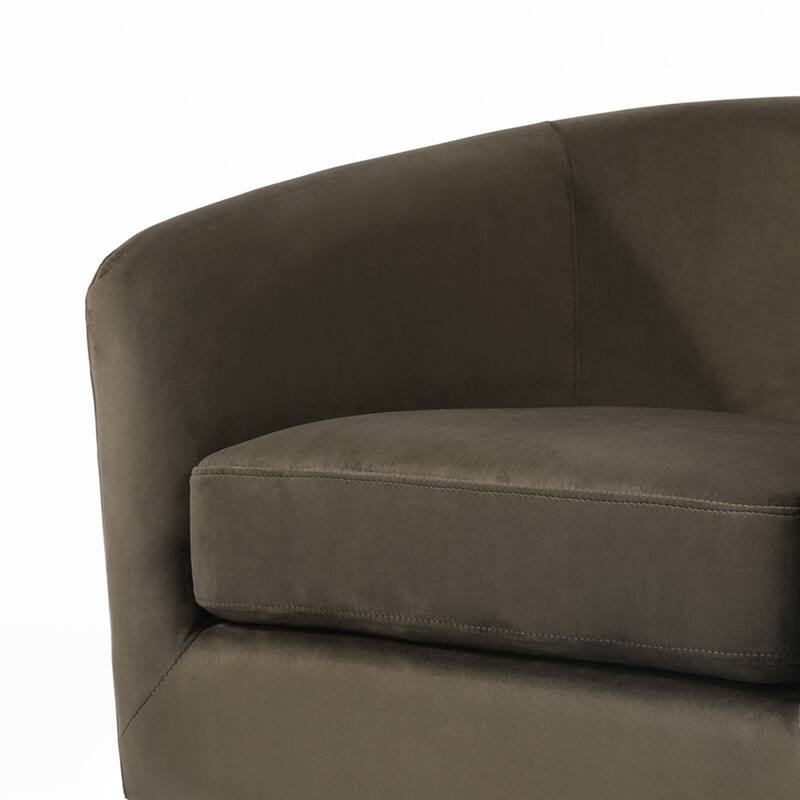 Modern Barrel Swivel Accent Chairs For Living Room