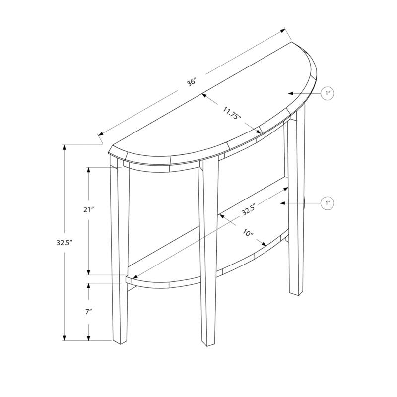 Accent Table, Console - White