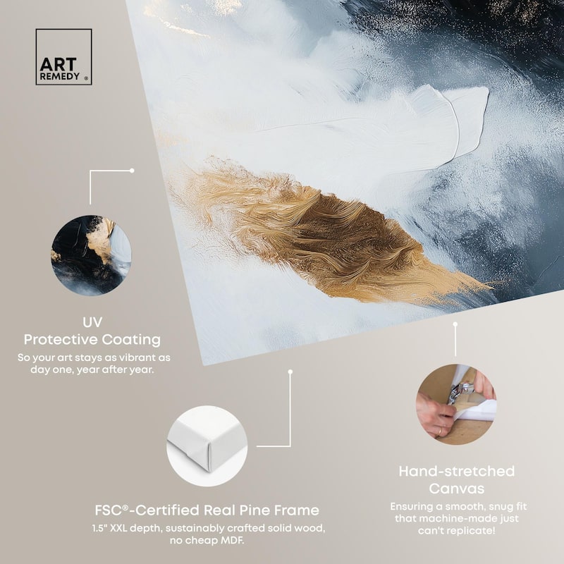 Golden Spark II Canvas by Art Remedy, Gallery Wrapped