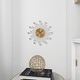 preview thumbnail 58 of 68, Gold / Copper / or Silver Iron Metal Starburst Sun Glam Wall Clock