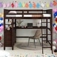 preview thumbnail 1 of 50, Modern Full size Loft Bed With Drawers and Desk,Shelves,Solid Construction for Bedroom