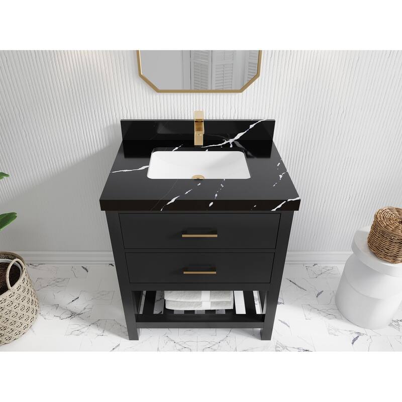 Willow Collections 30 in. W x 22 in. D Parker Single Sink Bathroom Vanity with Countertop