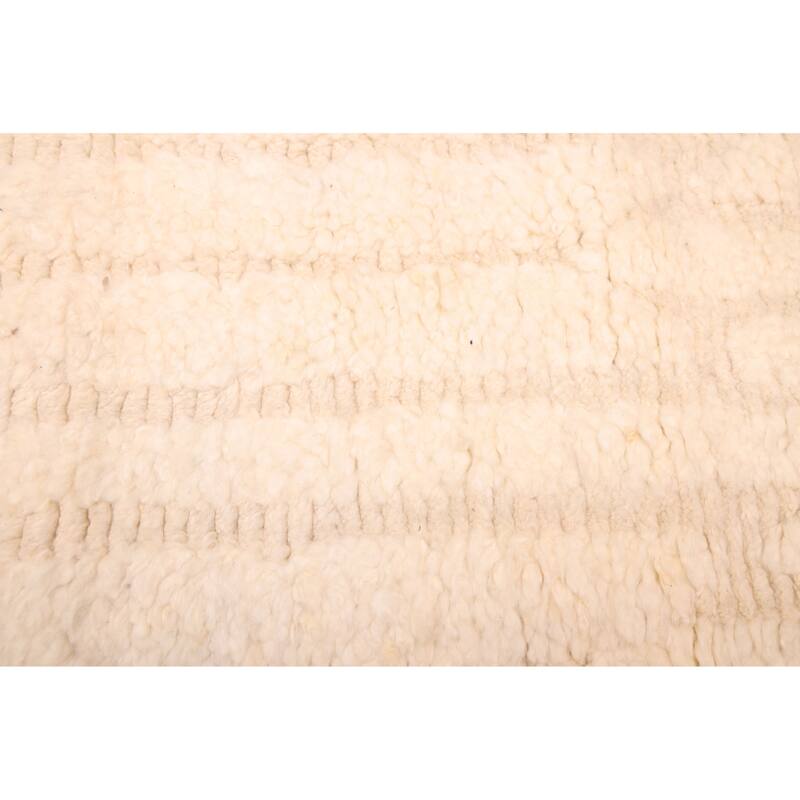 ECARPETGALLERY Hand-knotted Tangier Cream Wool Rug - 8'5 x 9'10