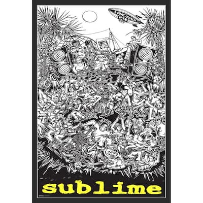 Sublime - Cartoon Framed Art Poster - 24 x 36 Inch