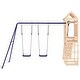 preview thumbnail 17 of 19, vidaXL Swing Set Outdoor Backyard Wooden Playground Equipment for Kids Age 3-8