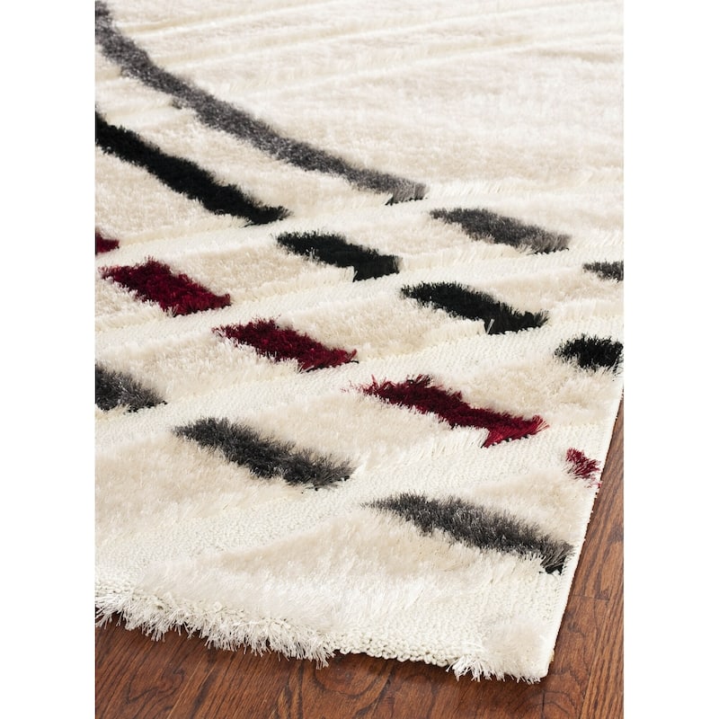 SAFAVIEH Miami Shag Ignacia Abstract Silky Rug