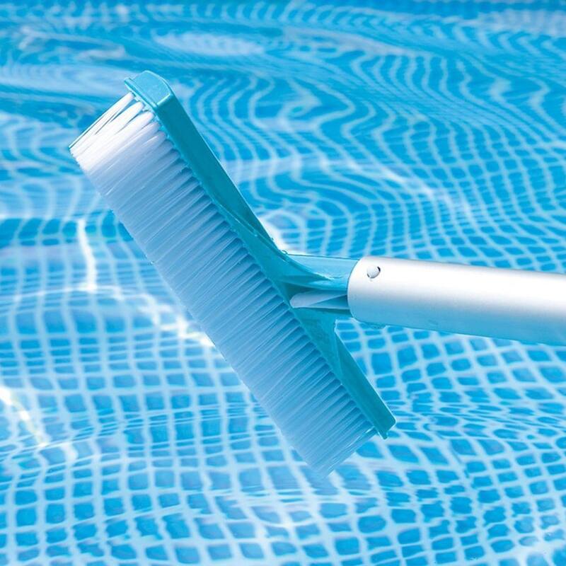 Intex 29056E Basic Pool Debris Cleaning Kit with Wall Brush and Vacuum Head - 1.3