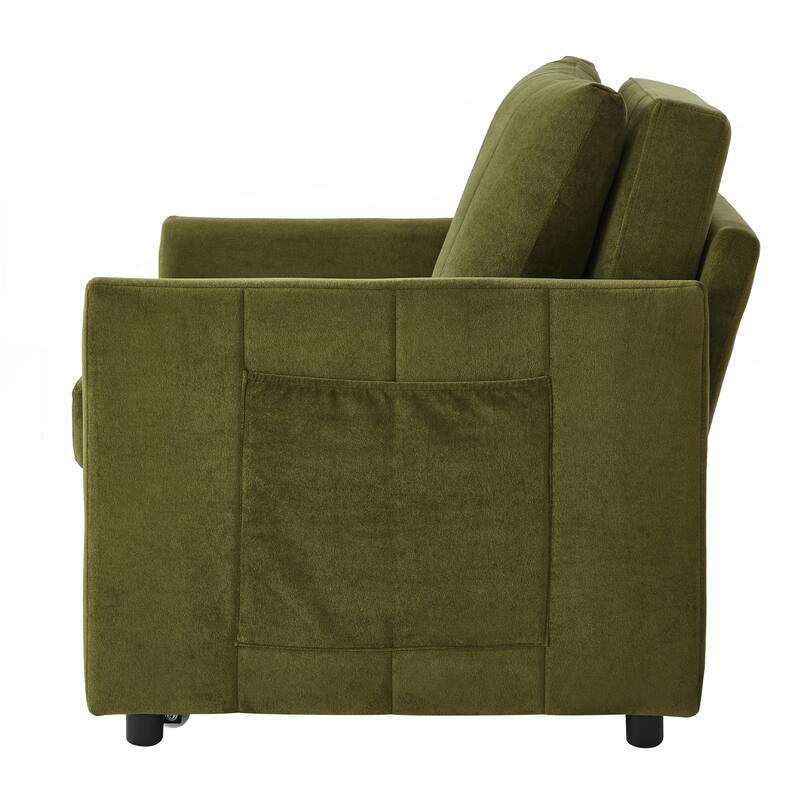 Upholstered Convertible Sleeper Sofa