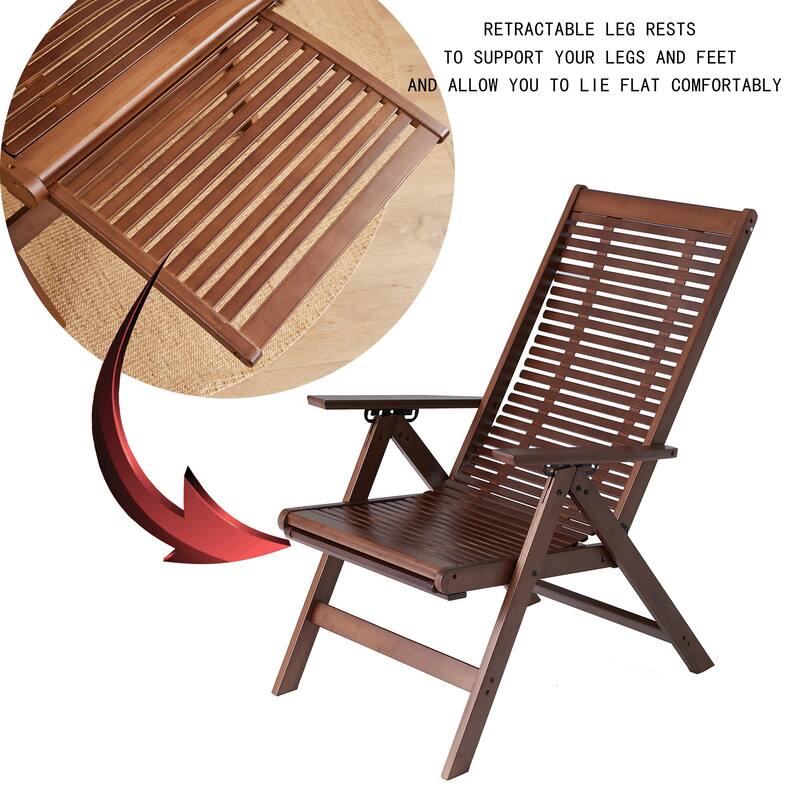 Multi-Functional Folding Recliner, Home Leisure Recliner, Lazy Man Portable Outdoor Chair