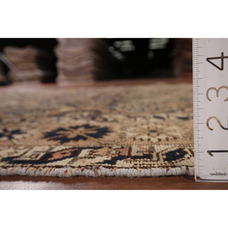 All-Over Bakhtiari Persian Vintage Area Rug Hand-Knotted Wool Carpet - 5'3" x 9'11"