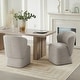 preview thumbnail 7 of 51, Spruce & Spring Kyle Morden Fabric Dining Room Chair with Casters Wrap-round Back