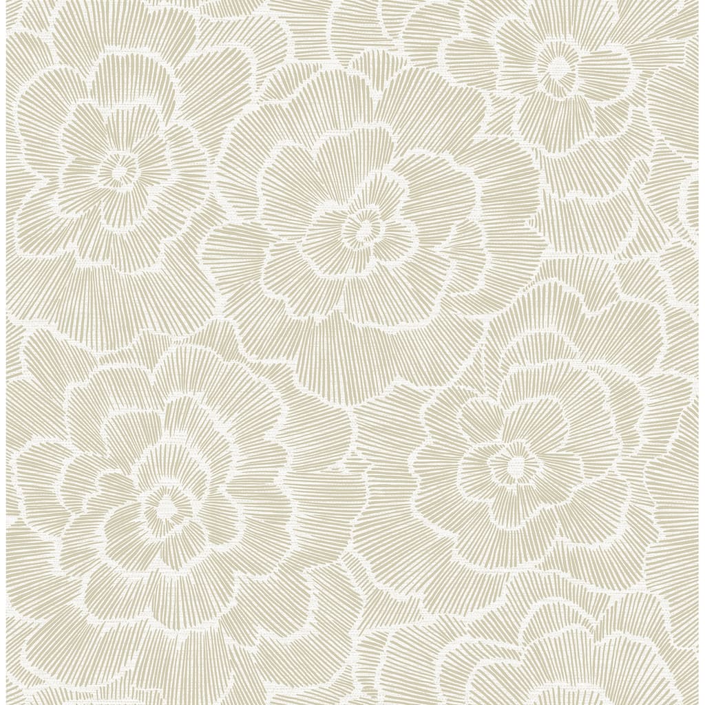 A-Street Prints Periwinkle Stone Textured Floral Wallpaper
