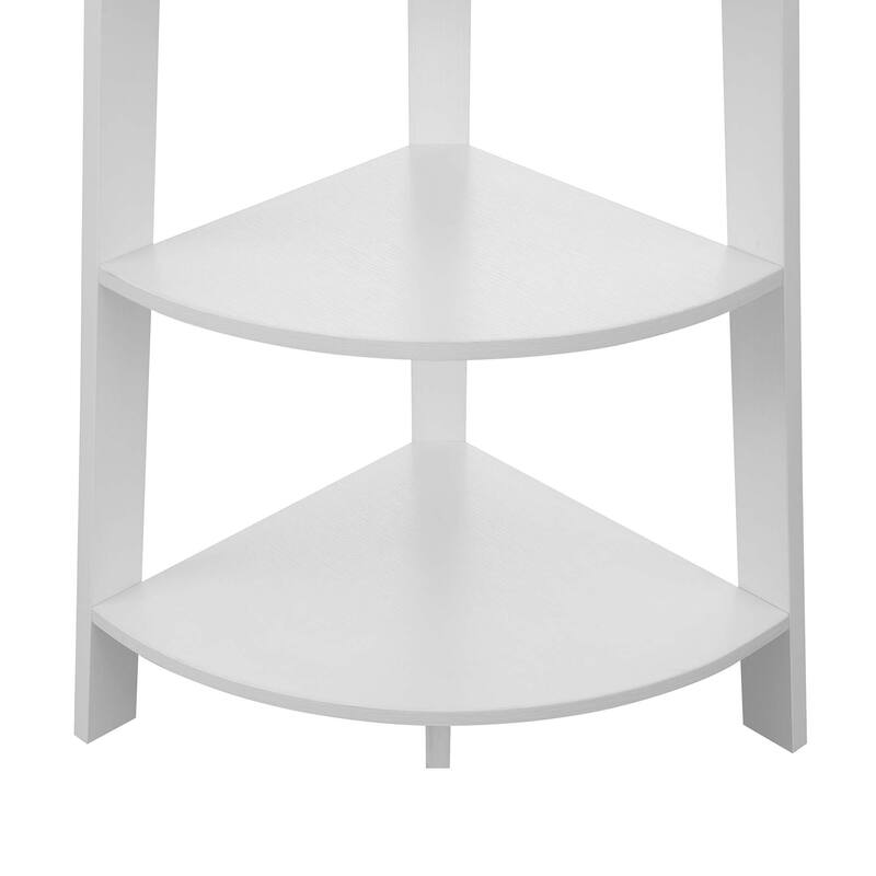Convenience Concepts Newport 5 Tier Wide Corner Bookcase
