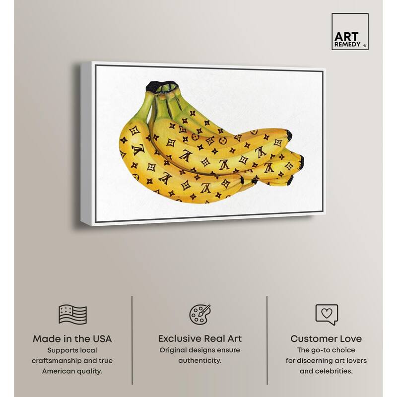 Fashion Bananas III Canvas by Art Remedy