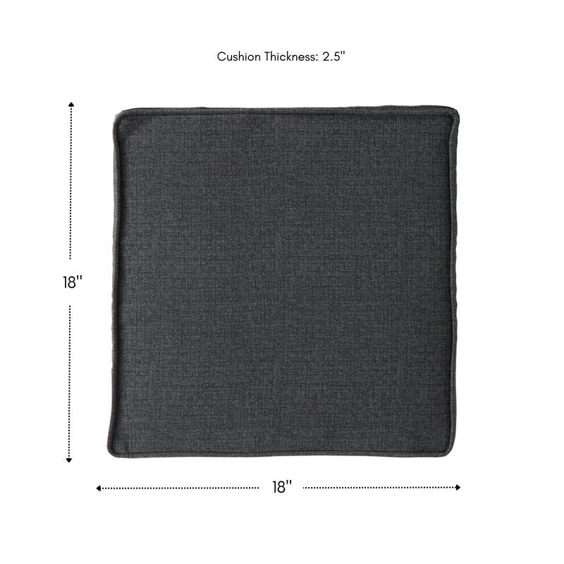 Greendale Home Fashions 18" Square Outdoor Chair Pad (Set of 2)