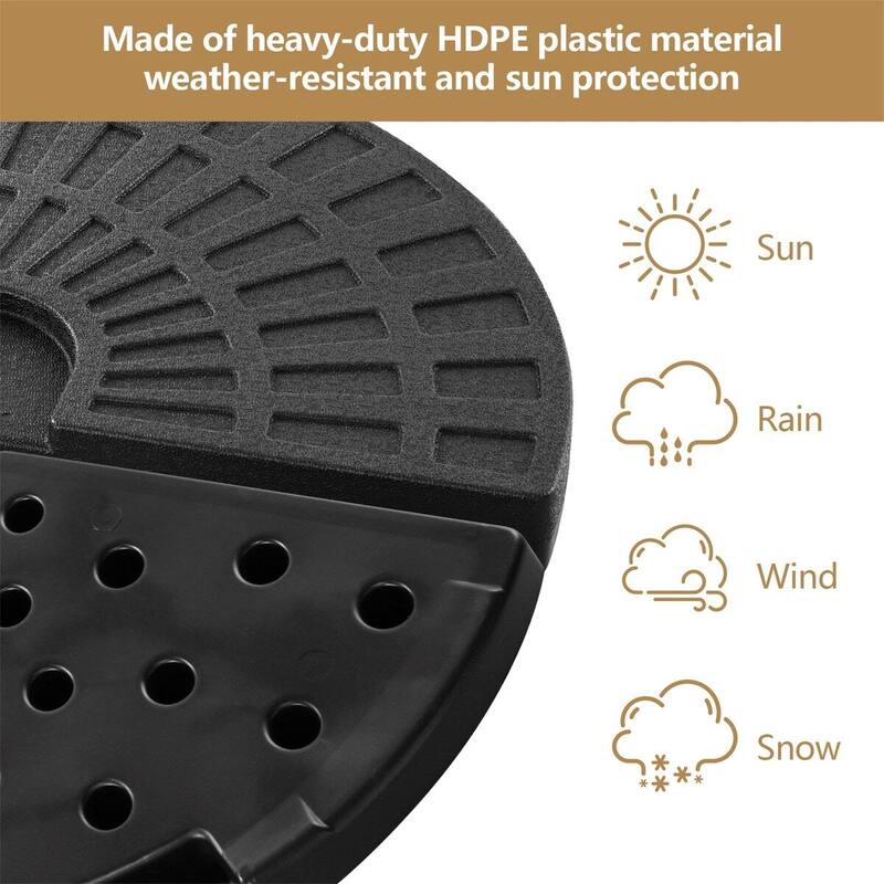 Clihome 4 Plate Patio Umbrella Base Stand
