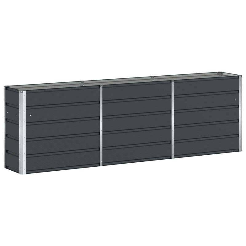 vidaXL Planter in Steel - 39.37 x 15.75 x 17.72"