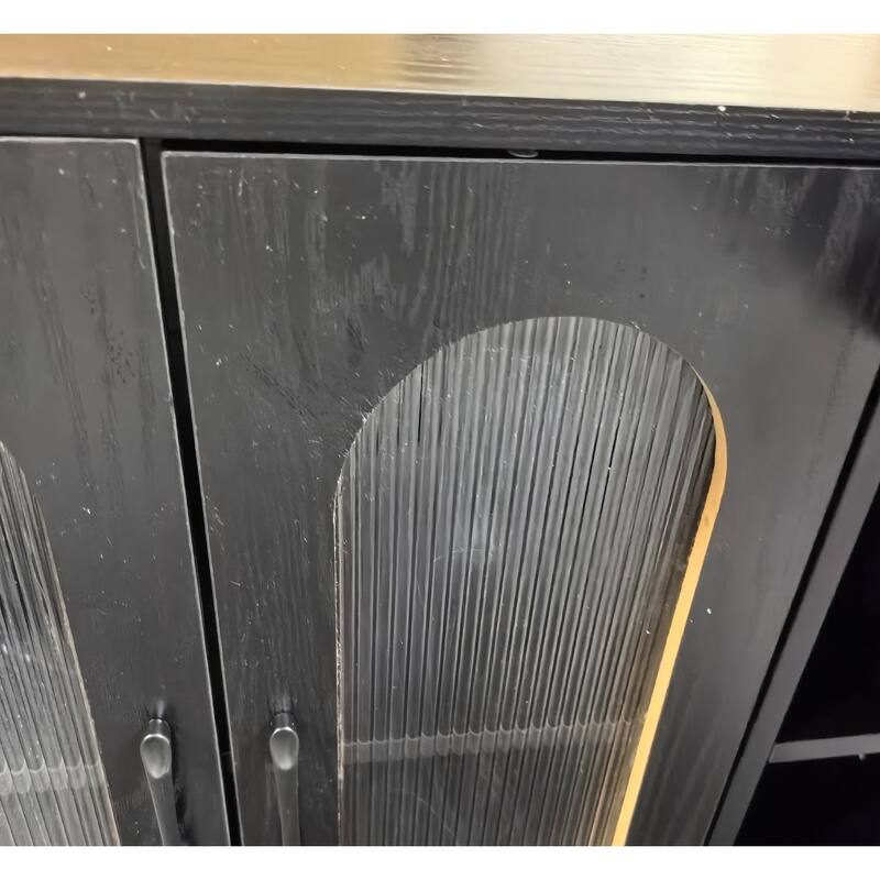 59-Inch L Shaped Desk with Storage Cabinet, Corner Executive Desk