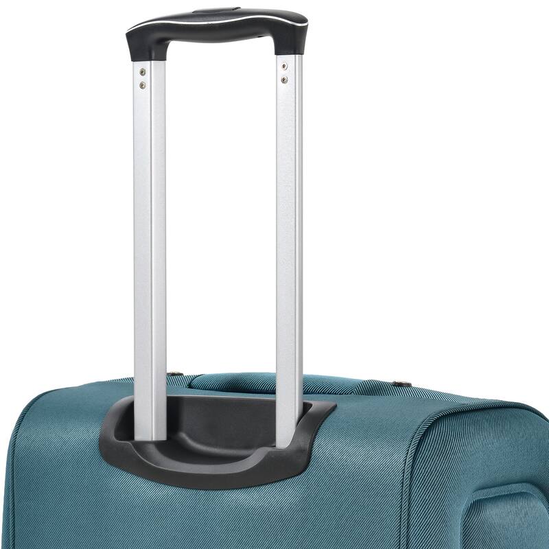Merax 3 Piece Set Softside Luggage Sets with Spinner Wheels, Expandable Softshell Suitcase Set with Telescopic Handle
