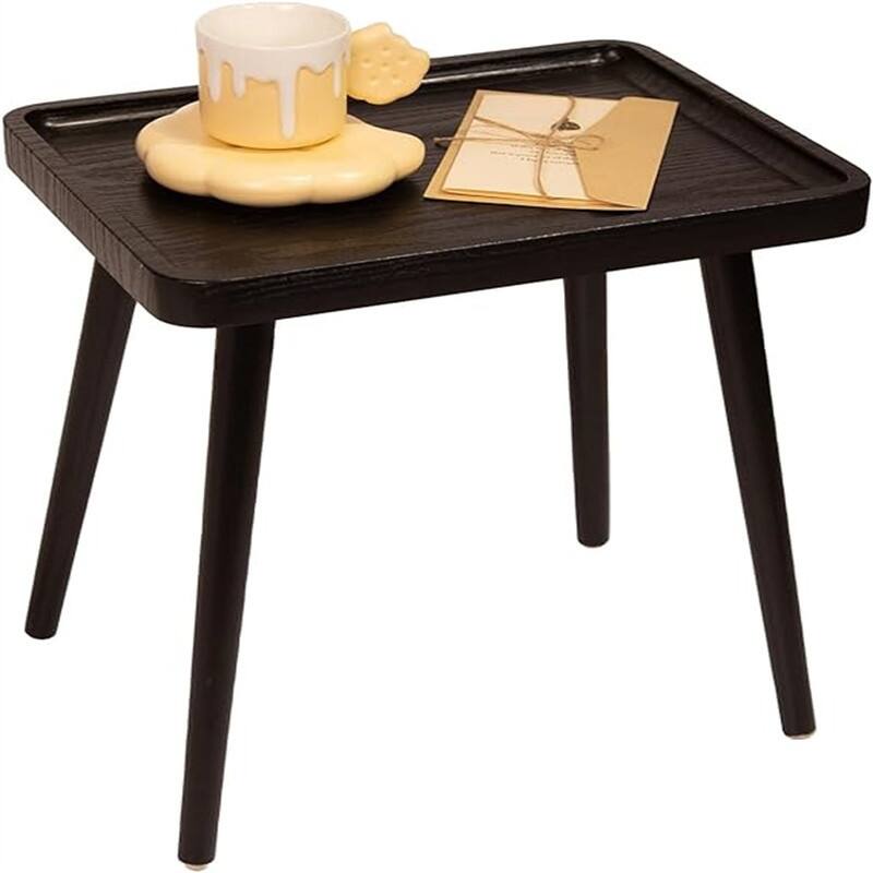 Small End Table Accent Table - Black