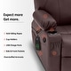 preview thumbnail 11 of 51, MCombo Large Power Lift Recliner Leather Chair with Massage, Heat, Cup Holders,Extended Footrest, Leather 7516