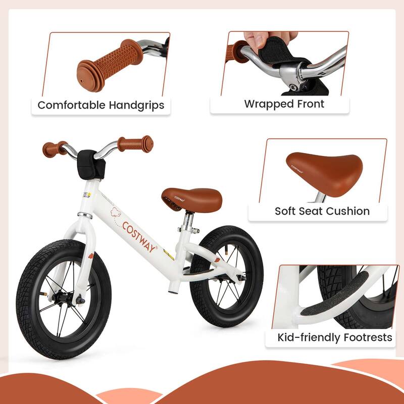 Costway 12 Inch Toddler Balance Bike No Pedal Training Bicycle with - See Details