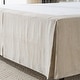 preview thumbnail 3 of 3, Pinch Pleat Linen-Textured Bedskirt, 16" Tailored Drop for Twin, Full, Queen, King Size