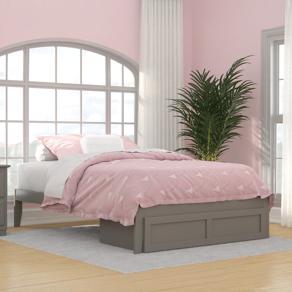 AFI Colorado Platform Bed with Foot Drawer and Charging Station