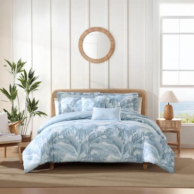 Tommy Bahama Palm Serenity Cotton 5 Piece Comforter Bonus Set