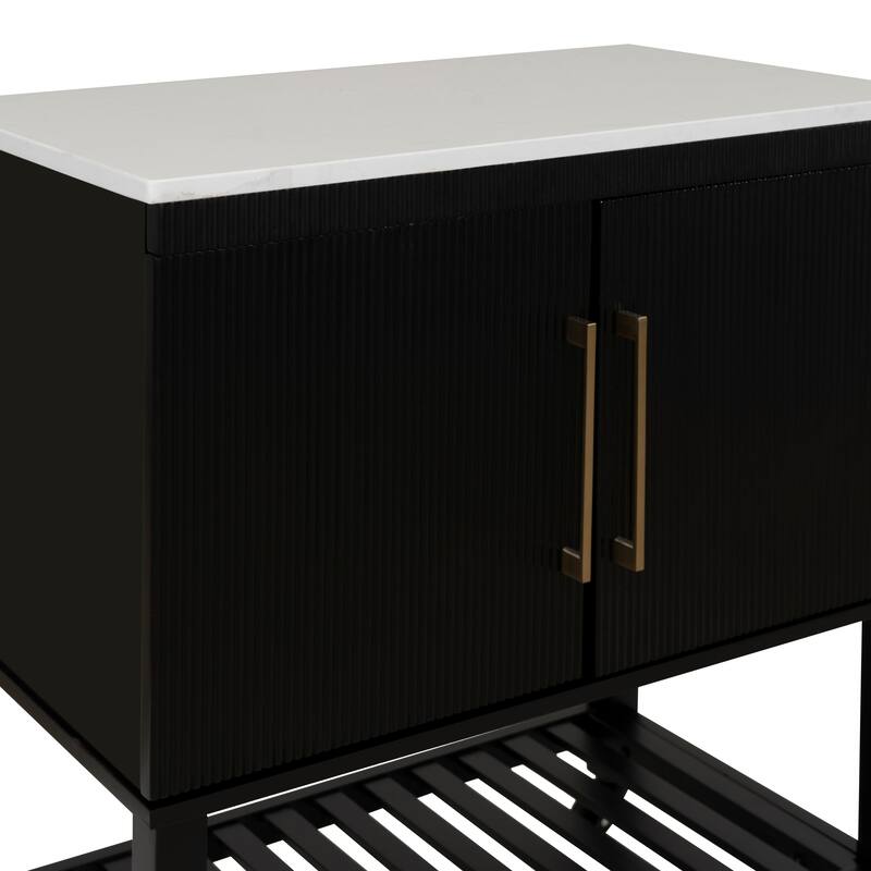 Kolton Kitchen Cart - 30"W x 18"D x 35.5" H